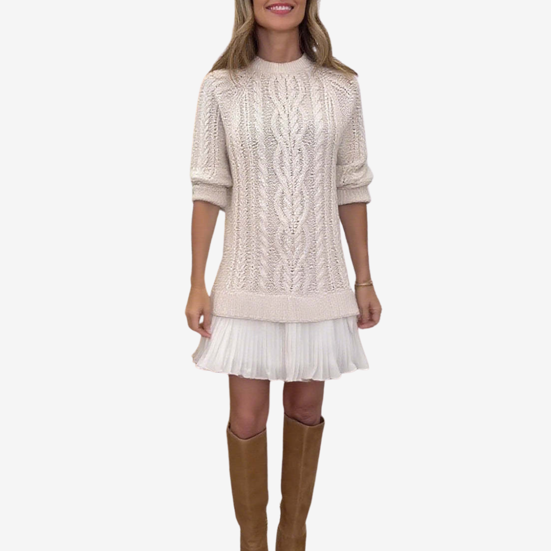 Yeal 2-in-1 Knit Dress | The Perfect Preppy Look for Autumn