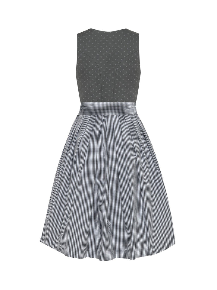 Ivy - made of printed cotton with a checked skirt