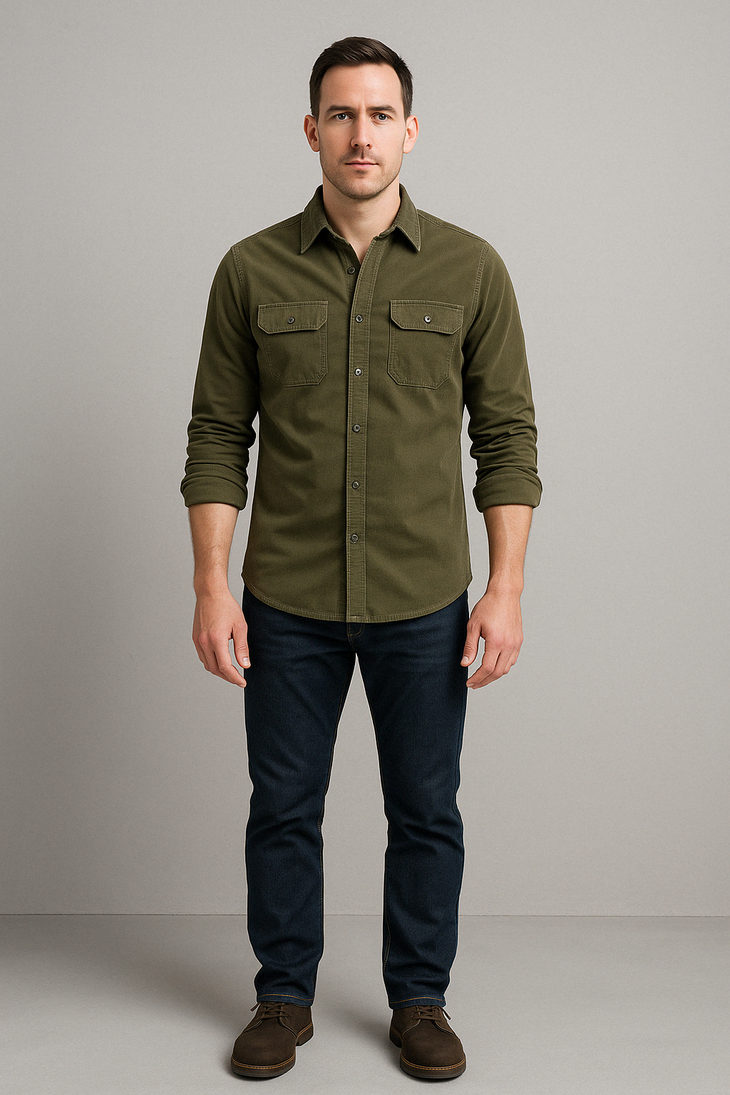 TUCKER™ - Corduroy 100% Cotton Shirt.