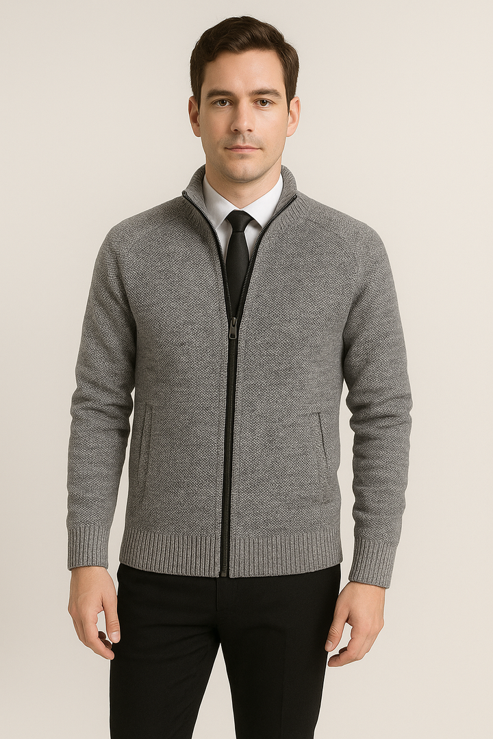 Calvin™-  Casual Zipper Cardigan
