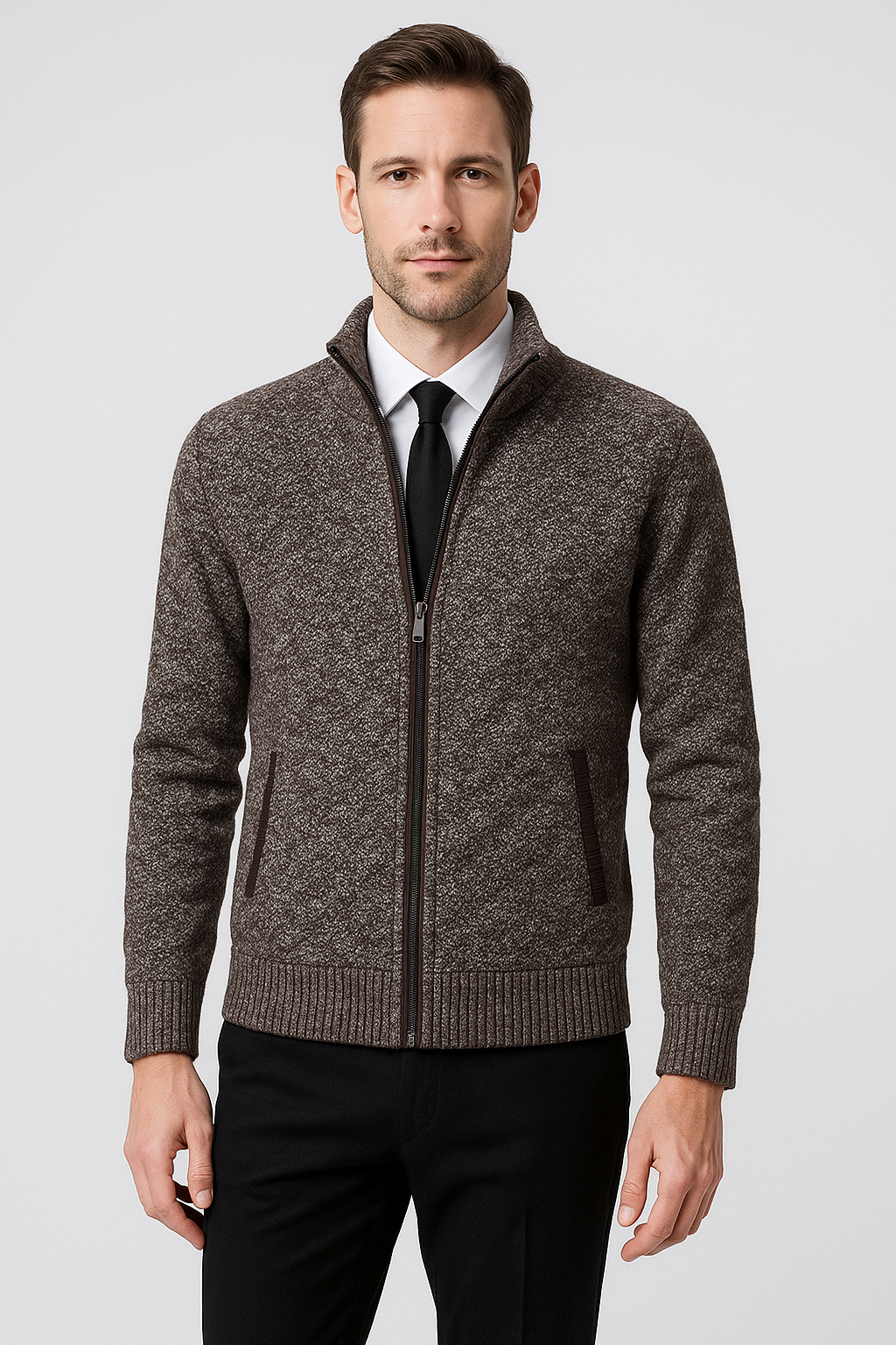 Calvin™-  Casual Zipper Cardigan