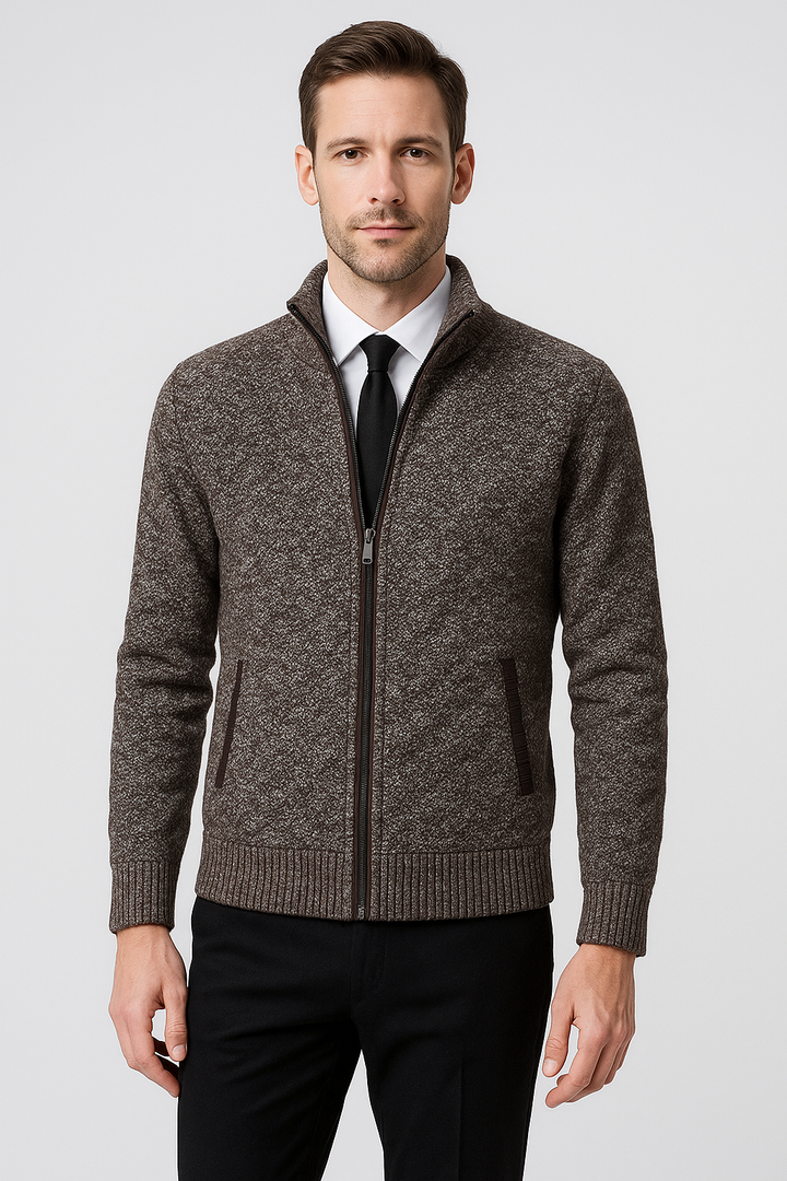 Calvin™-  Casual Zipper Cardigan