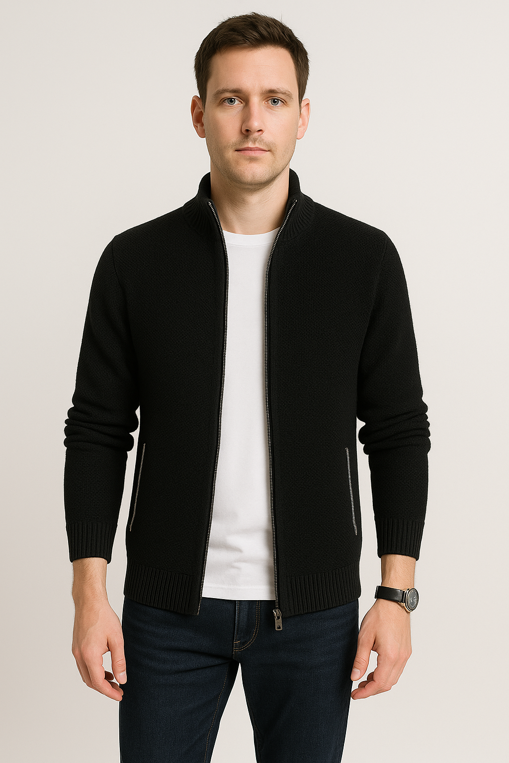 Logan - Slim Solid Cardigan