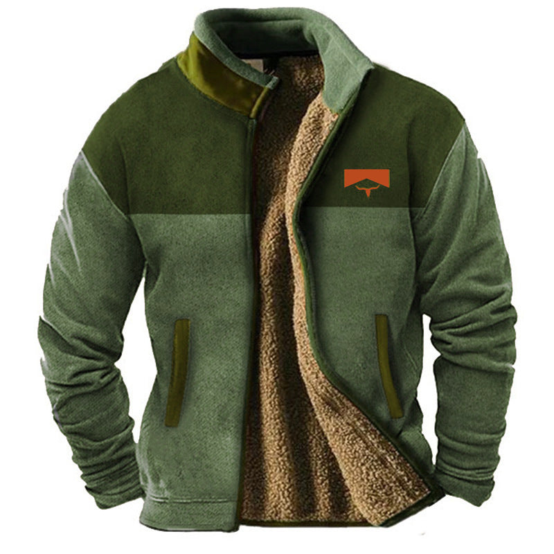 Auve™ | Men's casual fleece zip-up