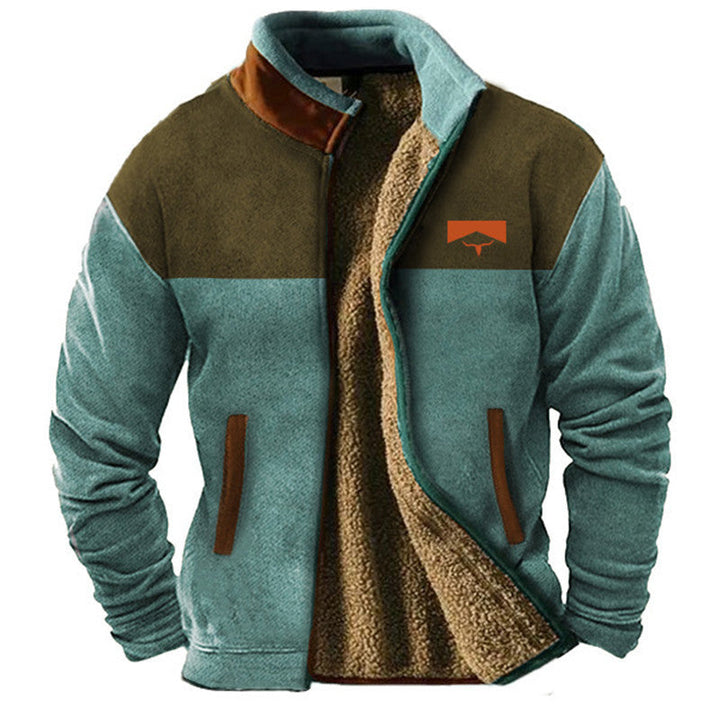 Auve™ | Men's casual fleece zip-up