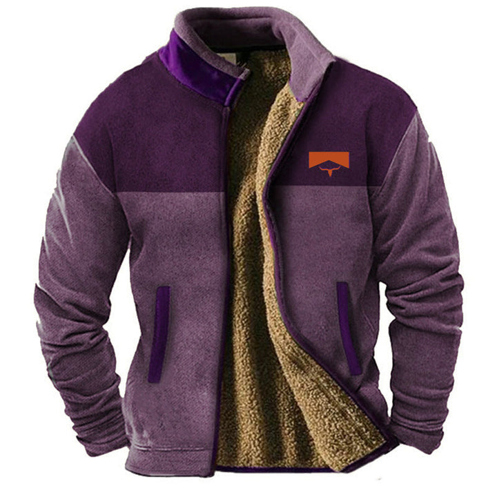 Auve™ | Men's casual fleece zip-up