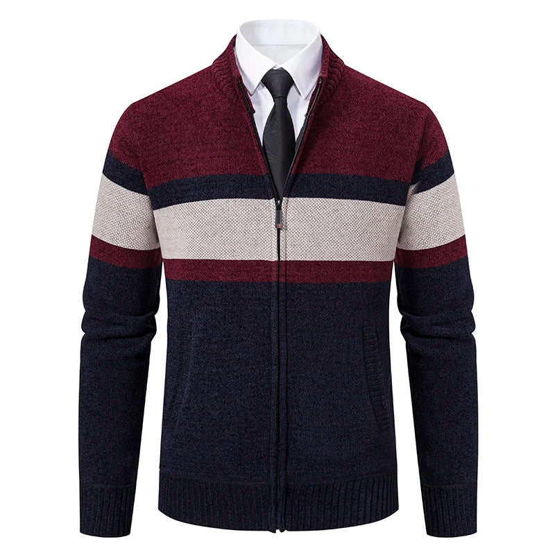 Kendrick - Striped Warm Cardigan