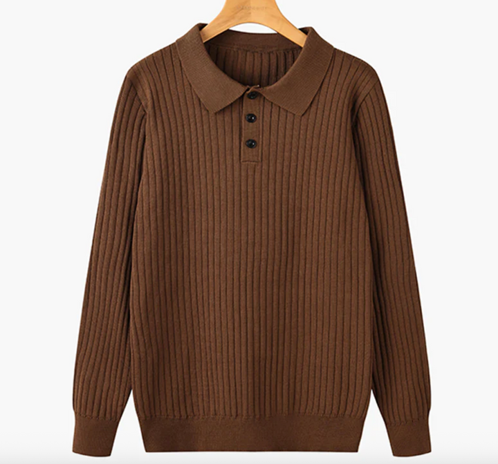 FLORENCE Cable Knit Polo