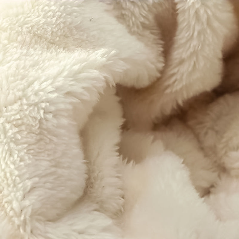 Fleece-lined windproof hat and scarf with integrated hearing protection