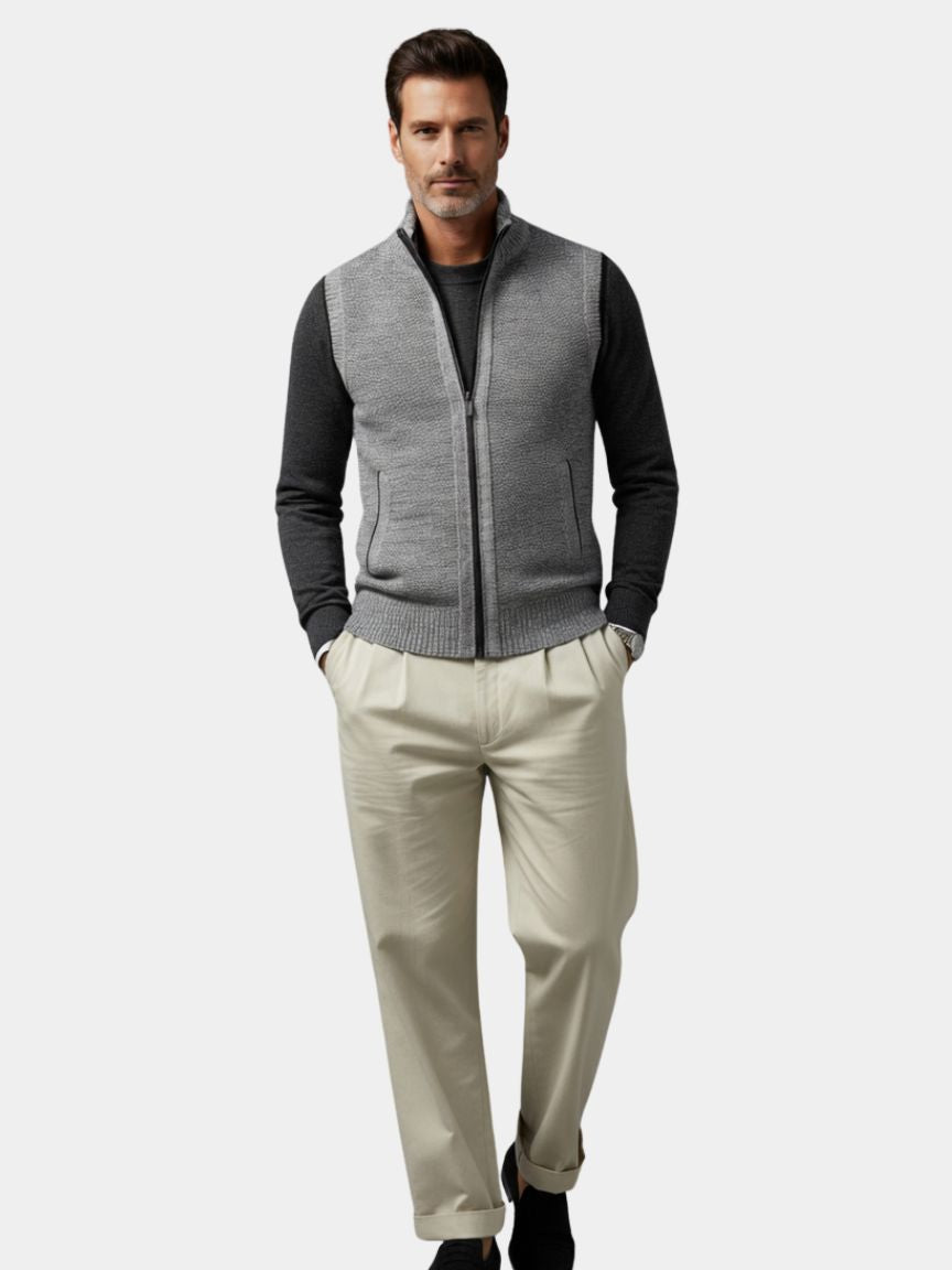 Elegant Waistcoat with Full Zip - Auve