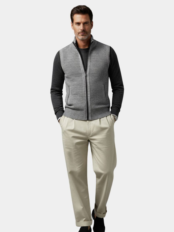 Elegant Waistcoat with Full Zip - Auve
