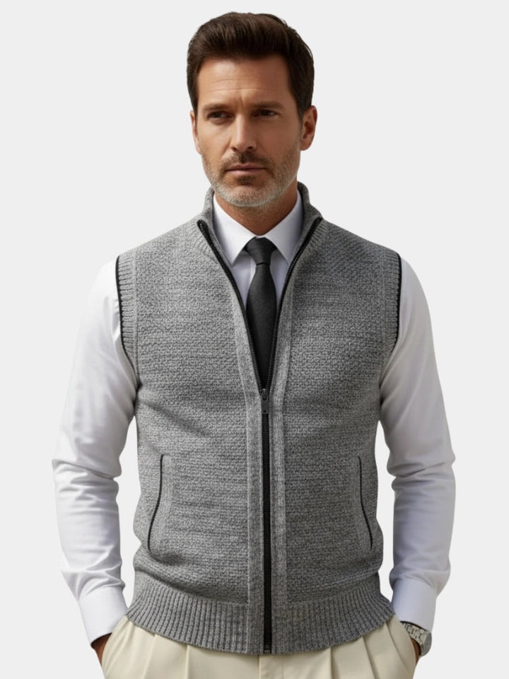 Elegant Waistcoat with Full Zip - Auve