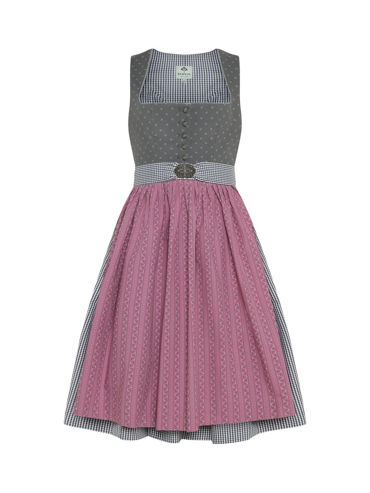 Ivy - made of printed cotton with a checked skirt
