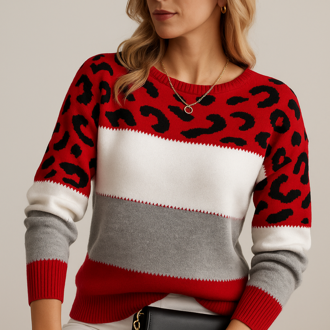 Maison Valmont| Elegant Leopard-Print Sweater
