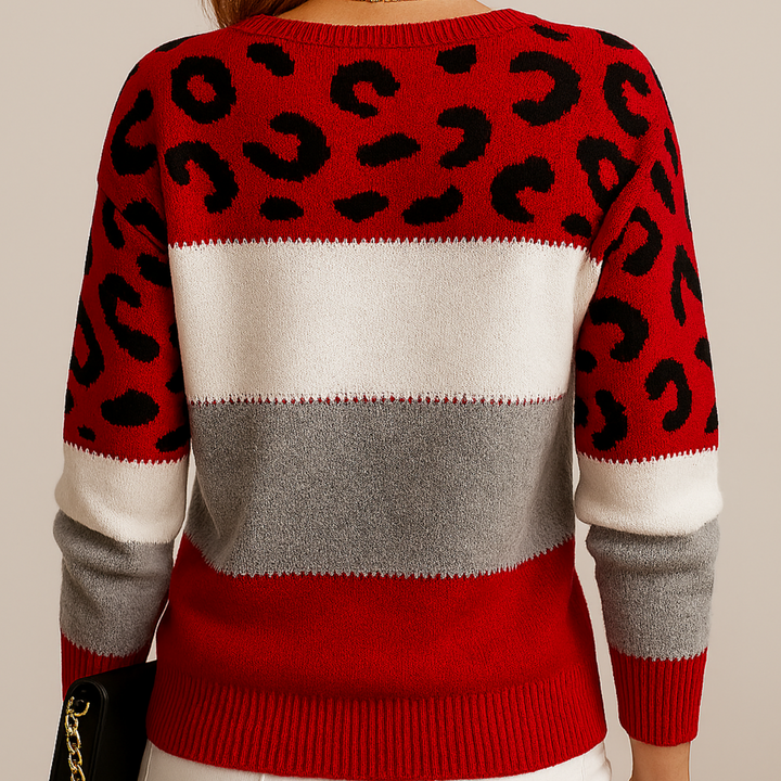 Maison Valmont| Elegant Leopard-Print Sweater