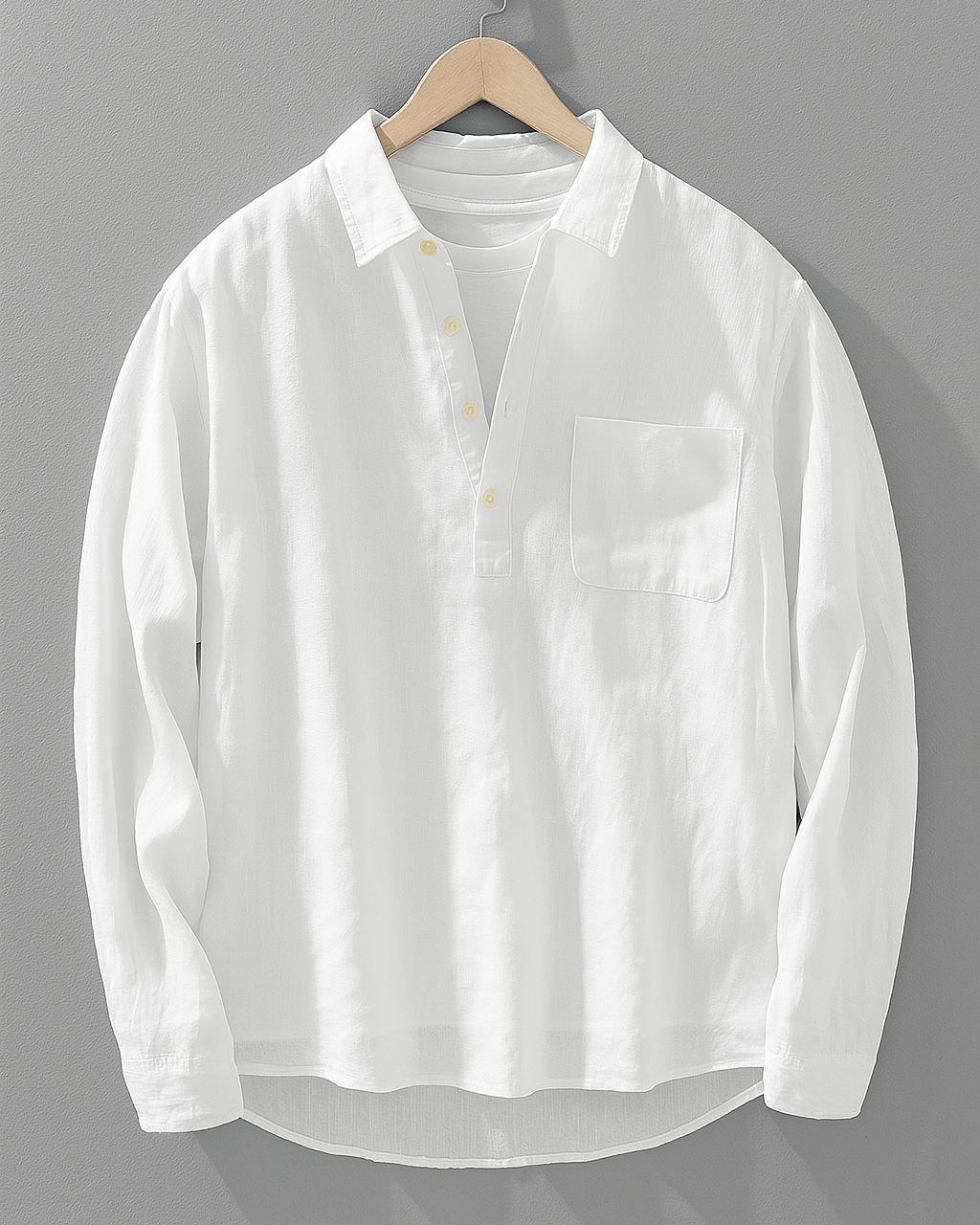 Ewan™ - Linen Popover Shirt