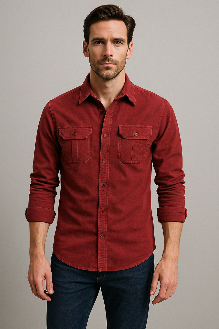 TUCKER™ - Corduroy 100% Cotton Shirt.