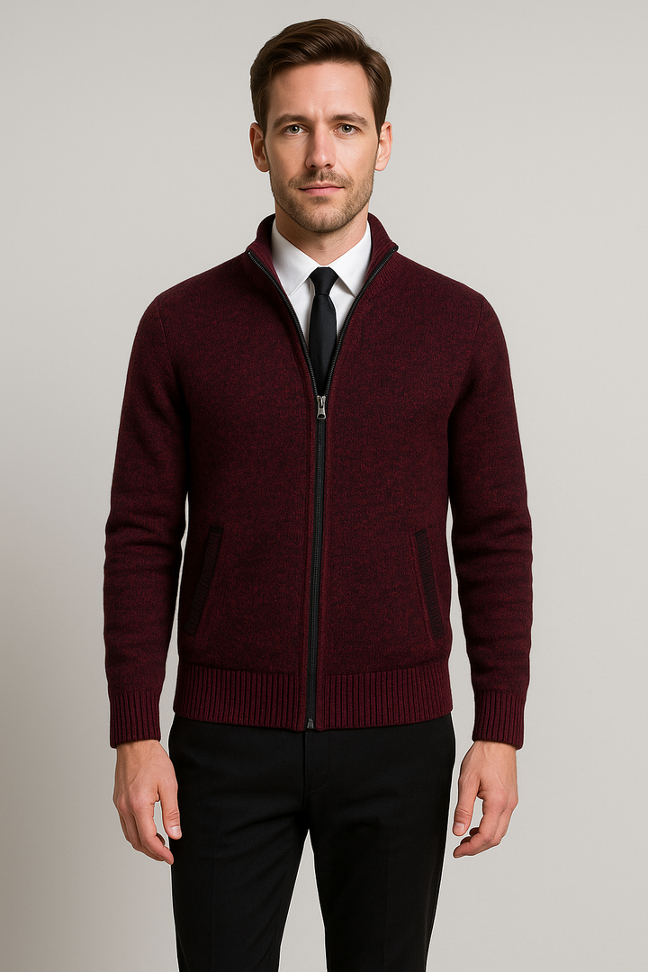 Calvin™-  Casual Zipper Cardigan