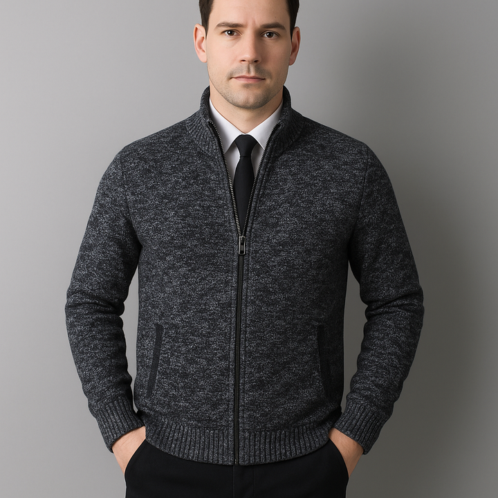Calvin™-  Casual Zipper Cardigan