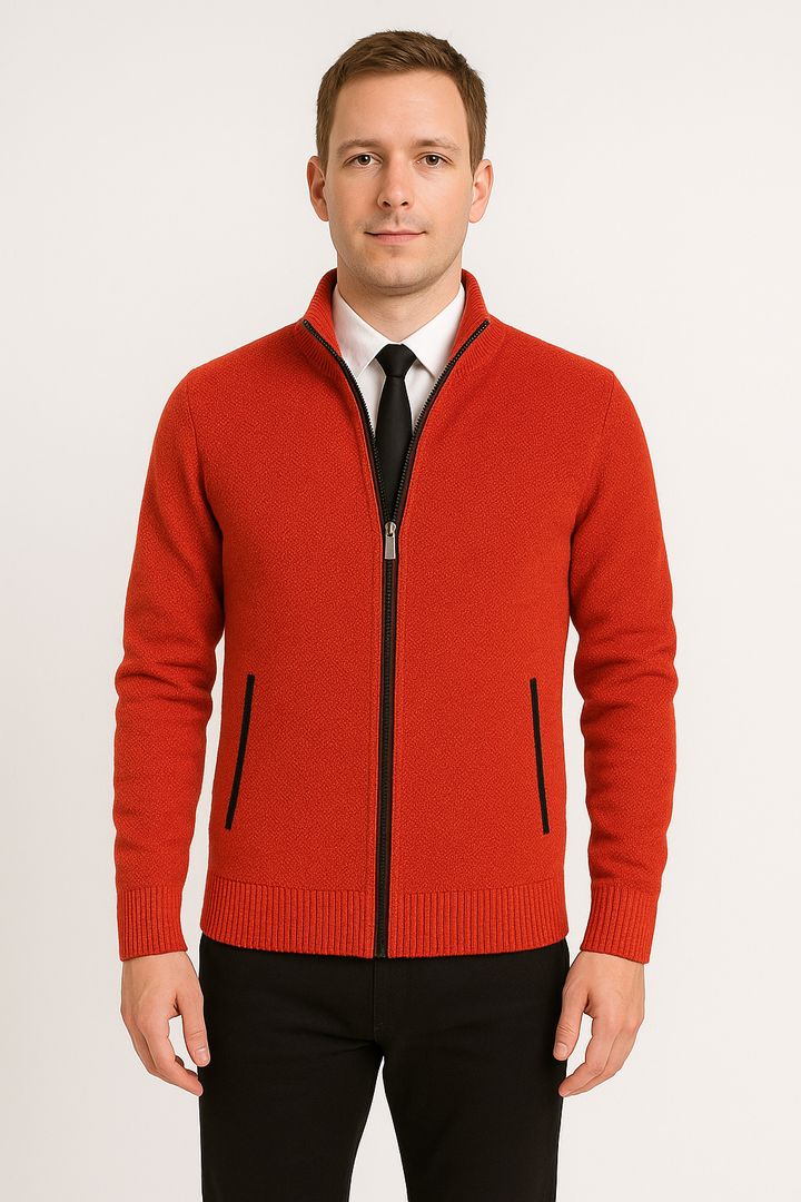 Calvin™-  Casual Zipper Cardigan