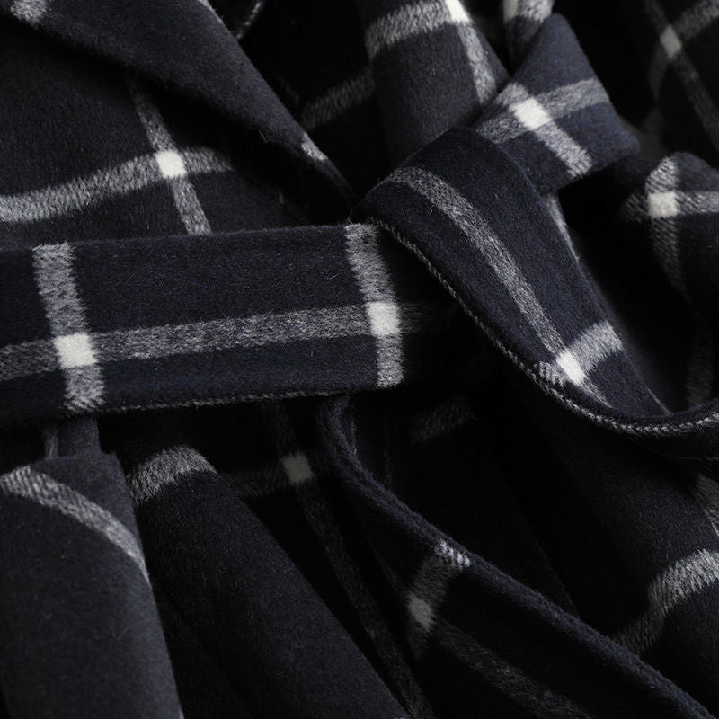 Valeria | Elegant Wool Check Coat