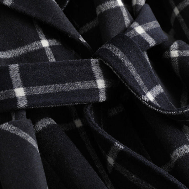 Valeria | Elegant Wool Check Coat