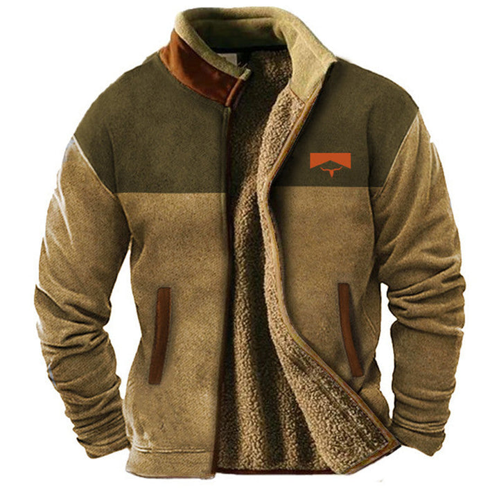 Auve™ | Men's casual fleece zip-up