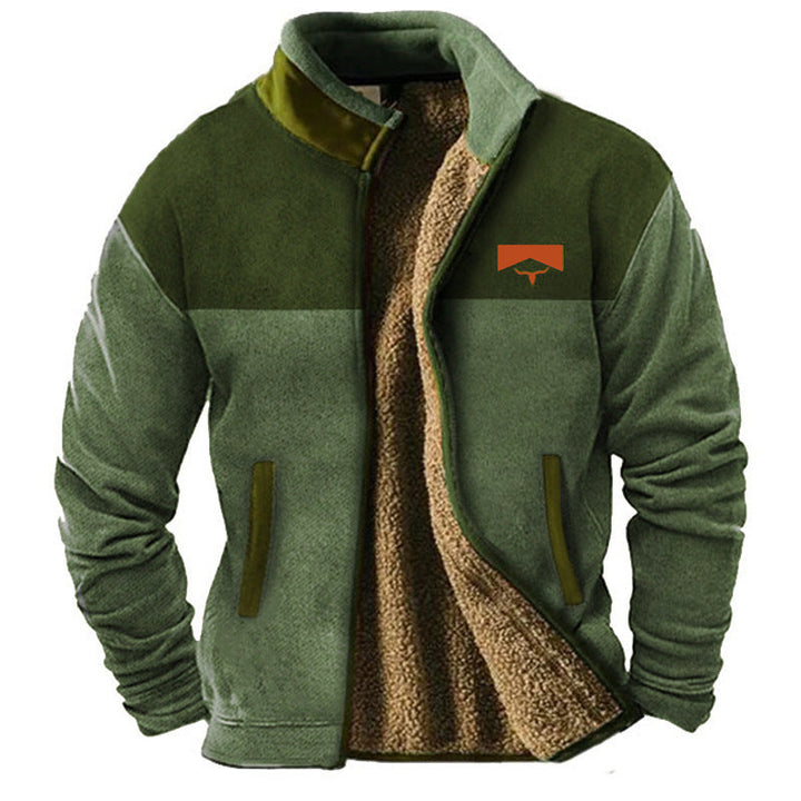 Auve™ | Men's casual fleece zip-up