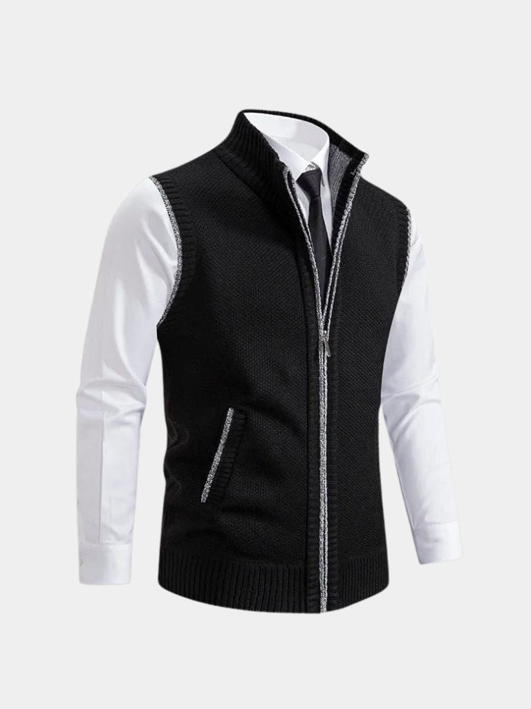 Elegant Waistcoat with Full Zip - Auve