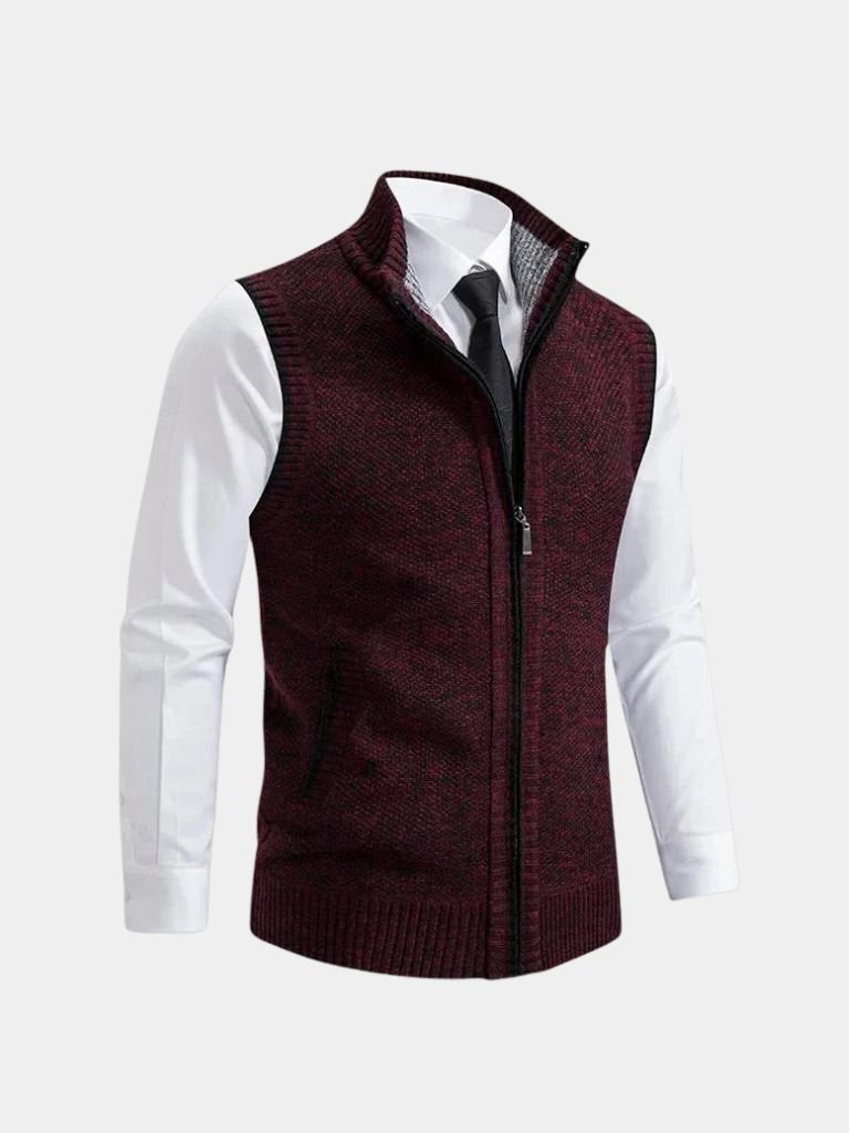 Elegant Waistcoat with Full Zip - Auve