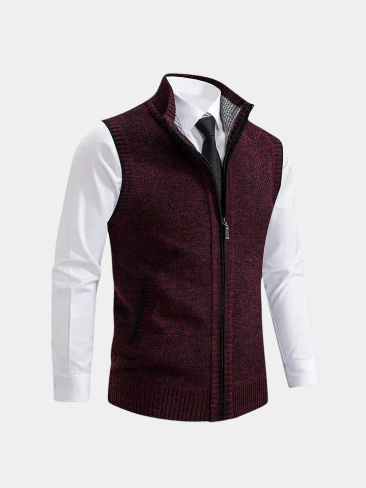 Elegant Waistcoat with Full Zip - Auve