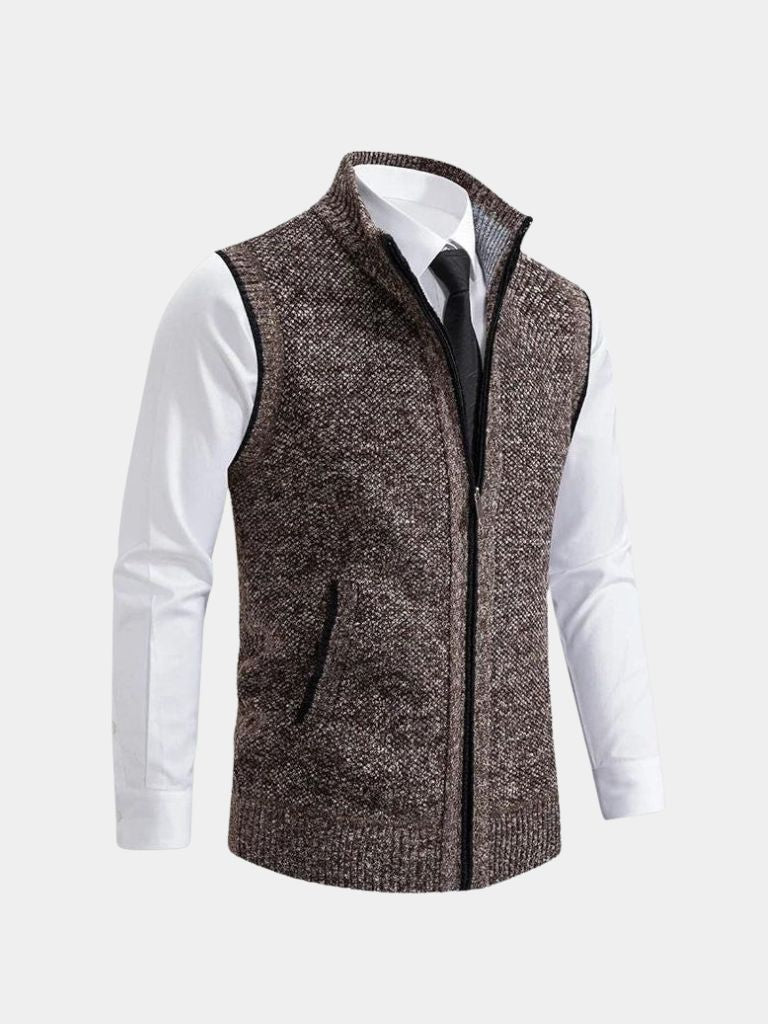 Elegant Waistcoat with Full Zip - Auve