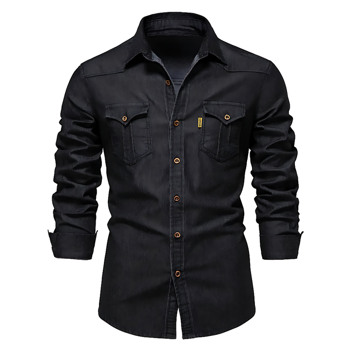 TOD - COTTON DENIM SHIRT FOR MEN