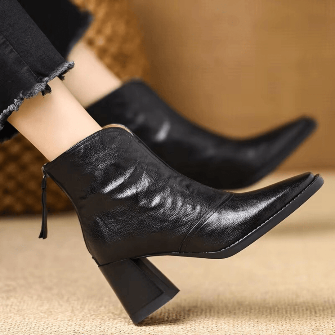 Claudia | Luxury Ankle Boots with Medium Heels