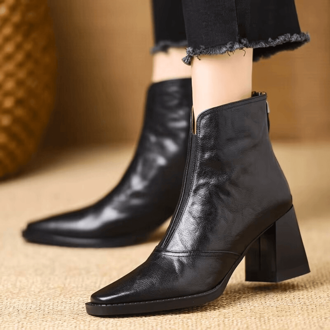Claudia | Luxury Ankle Boots with Medium Heels
