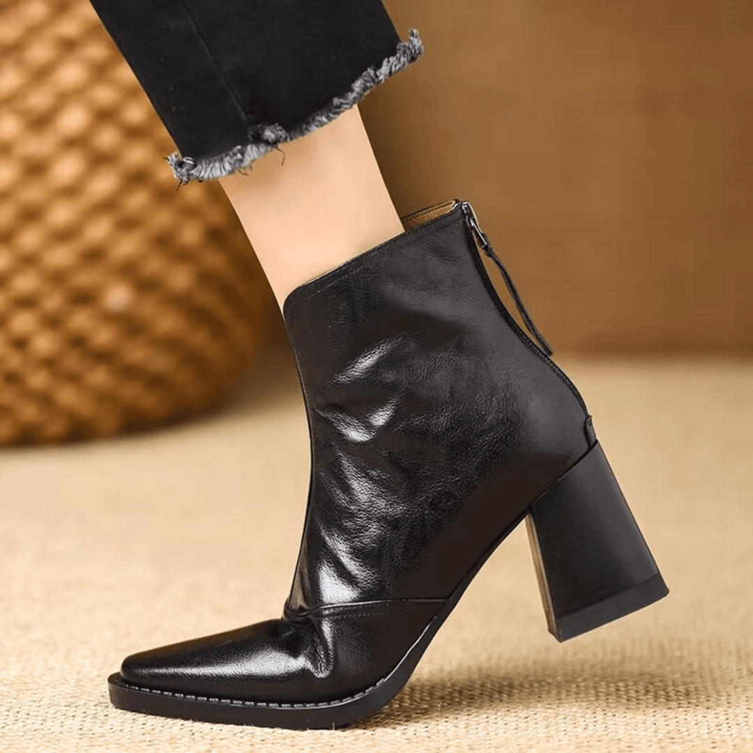 Claudia | Luxury Ankle Boots with Medium Heels