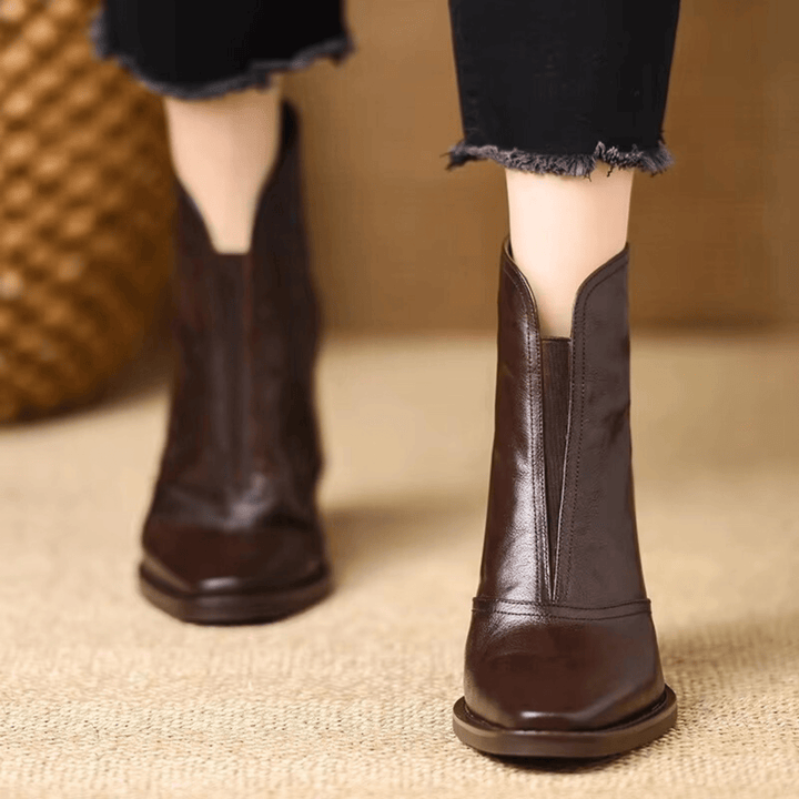 Claudia | Luxury Ankle Boots with Medium Heels