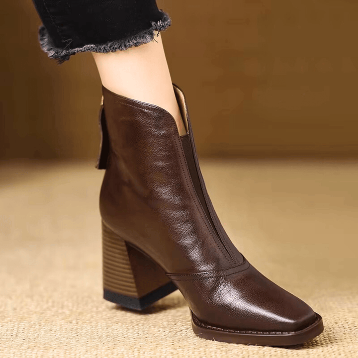Claudia | Luxury Ankle Boots with Medium Heels