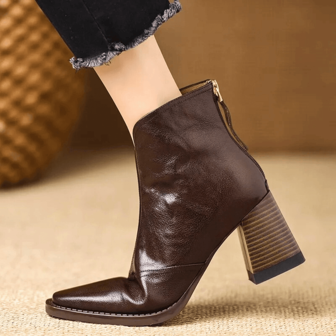 Claudia | Luxury Ankle Boots with Medium Heels